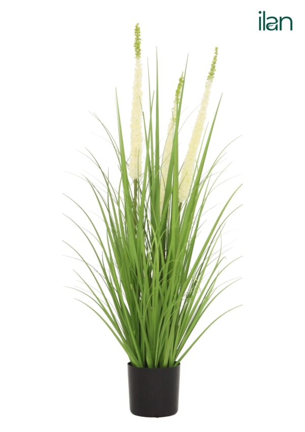 ARTIFICIAL LUSH GRASS PLANT- WHITE-2.3FT