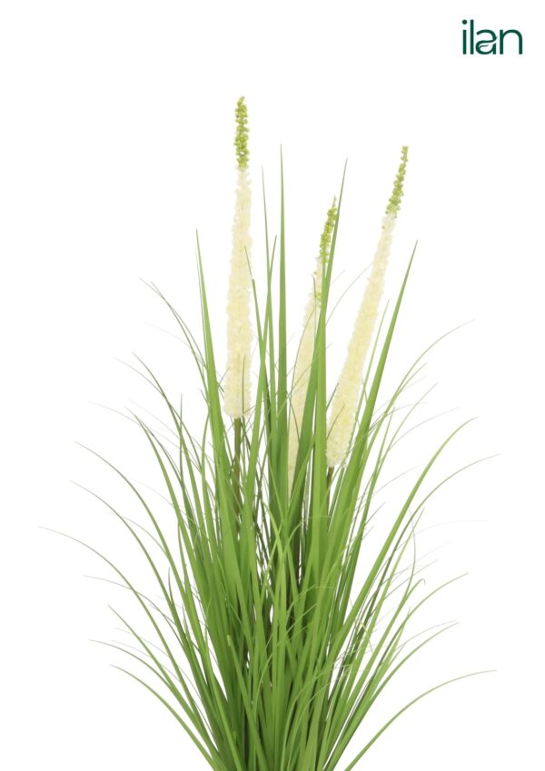 ARTIFICIAL LUSH GRASS PLANT- WHITE-2.3FT - Image 2