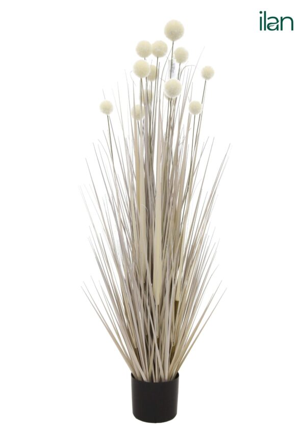 ARTIFICIAL SNOWY POMPON PLANT-4FT