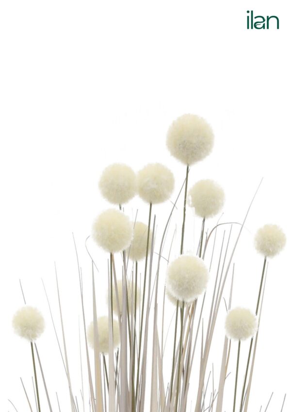 ARTIFICIAL SNOWY POMPON PLANT-4FT - Image 3