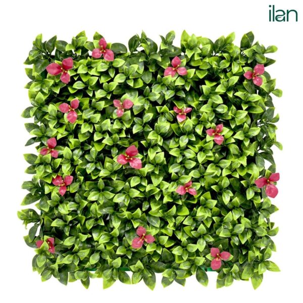 UV ARTIFICIAL GREENWALLS CRIMSON OPULENCE-(50X50)